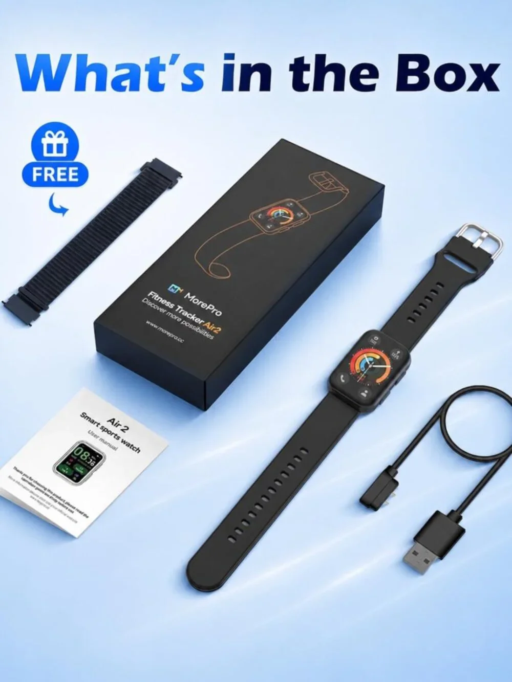 24/7 Heart Rate & Blood Pressure Monitor Smart Watch, Sleep Tracker, IP68